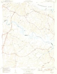 Saluda 1949 topographic map thumbnail