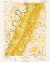 Round Hill 1953 topographic map thumbnail