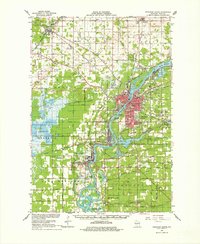 Wisconsin Rapids 1967 topographic map thumbnail