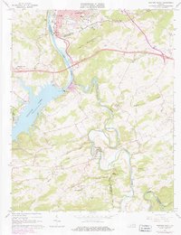 Radford South 1965 topographic map thumbnail