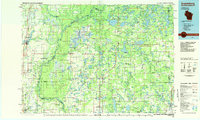 Grantsburg 1985 topographic map thumbnail