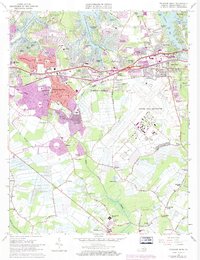 Princess Anne 1965 topographic map thumbnail