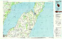 Sturgeon Bay 1984 topographic map thumbnail
