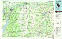 Wisconsin Rapids 1985 topographic map thumbnail