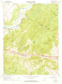 Linden 1966 topographic map thumbnail