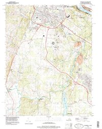 Leesburg 1994 topographic map thumbnail