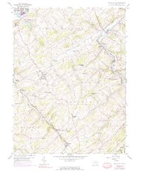 Seven Valleys 1953 topographic map thumbnail