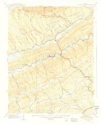 Hayters Gap 1939 topographic map thumbnail