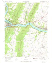 Harpers Ferry 1969 topographic map thumbnail