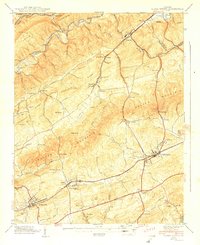 Glade Spring 1939 topographic map thumbnail