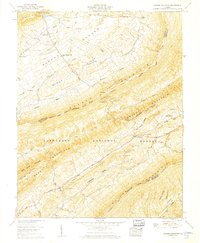 Garden Mountain 1958 topographic map thumbnail