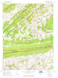 Shermans Dale 1952 topographic map thumbnail