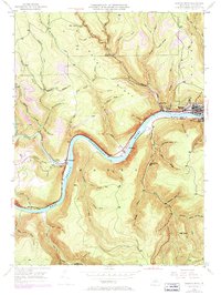 Renovo West 1946 topographic map thumbnail