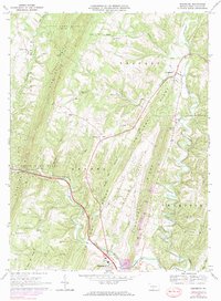Needmore 1967 topographic map preview