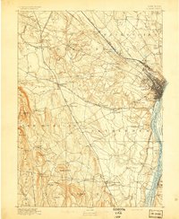 Albany 1893 topographic map thumbnail