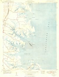 Fleets Bay 1949 topographic map thumbnail