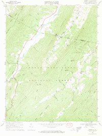 Burnsville 1969 topographic map thumbnail