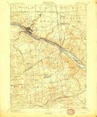 Amsterdam 1895 topographic map thumbnail