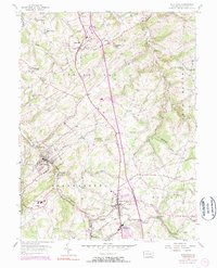 Glen Rock 1954 topographic map thumbnail