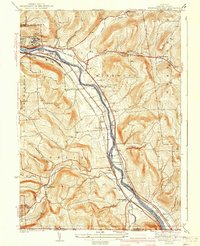 Binghamton East 1942 topographic map thumbnail