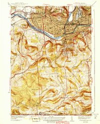 Binghamton West 1942 topographic map thumbnail