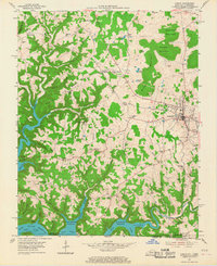 Albany 1954 topographic map thumbnail
