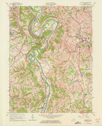 Alexandria 1961 topographic map preview