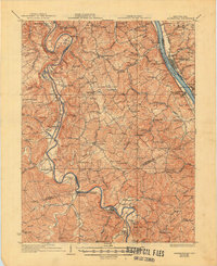 Alexandria 1936 topographic map preview