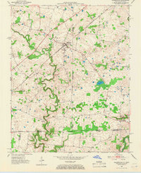 Allensville 1950 topographic map thumbnail