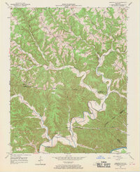Amandaville 1953 topographic map thumbnail