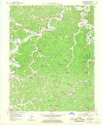 Barcreek 1954 topographic map thumbnail