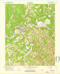 Beattyville 1961 topographic map thumbnail