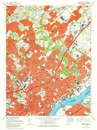 Frankford 1967 topographic map thumbnail