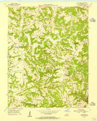 Bee Spring 1953 topographic map thumbnail