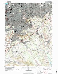 Erie South 1996 topographic map thumbnail