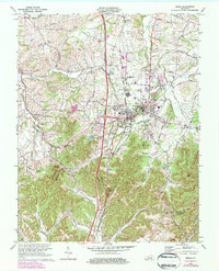 Berea 1970 topographic map thumbnail