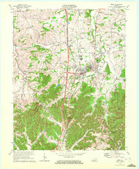 Berea 1970 topographic map thumbnail