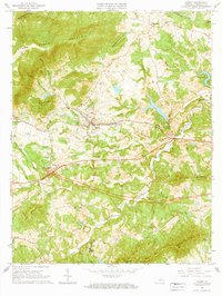 Crozet 1965 topographic map thumbnail