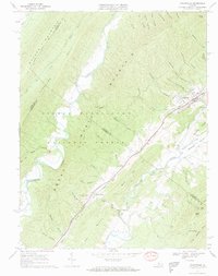 Craigsville 1967 topographic map thumbnail