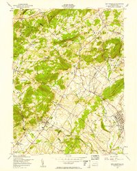East Greenville 1956 topographic map thumbnail