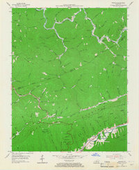 Bledsoe 1954 topographic map thumbnail