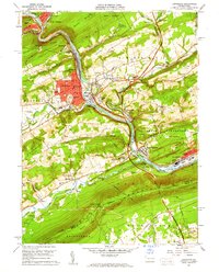 Lehighton 1960 topographic map thumbnail