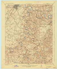 Bowling Green 1923 topographic map thumbnail