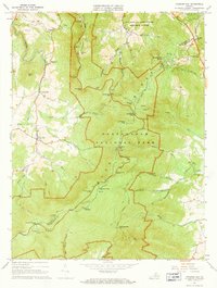 Chester Gap 1967 topographic map thumbnail