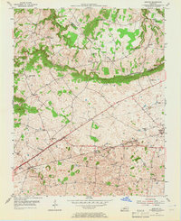 Bristow 1954 topographic map thumbnail