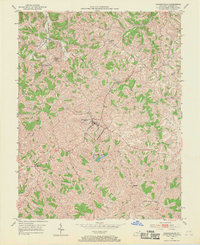 Brooksville 1952 topographic map thumbnail