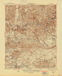 Brownsville 1923 topographic map thumbnail