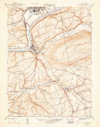 Catawissa 1947 topographic map thumbnail