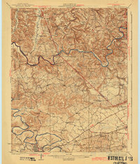 Brownsville 1923 topographic map thumbnail
