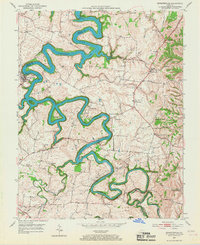Bryantsville 1952 topographic map thumbnail